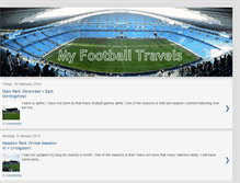 Tablet Screenshot of myfootballtravels.com